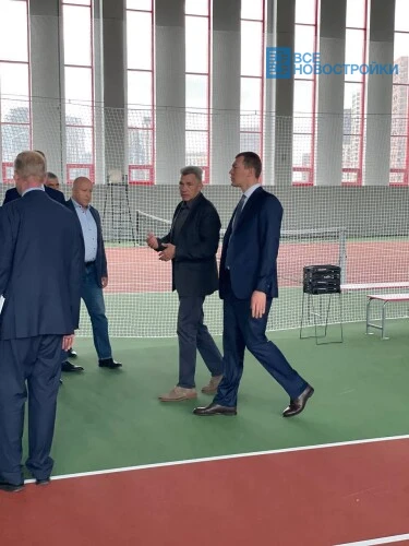 Министр спорта посетил теннисный центр на территории полуострова Покровское-Стрешнево
