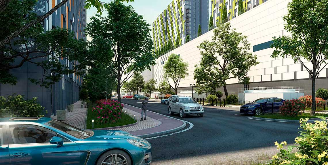 В ЖК «Летний сад» откроют новый автомобильный выезд