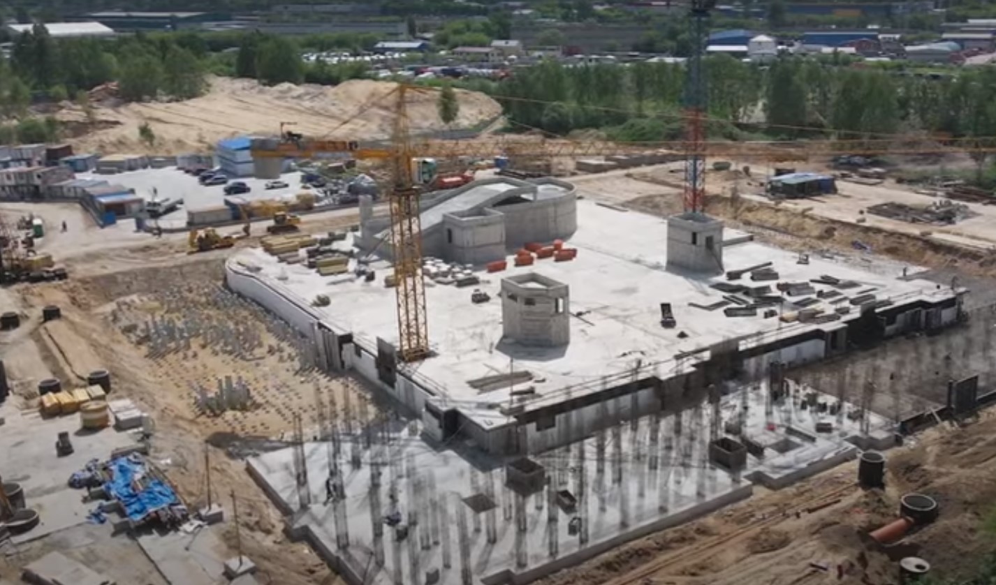 Ход строительства ЖК Первый Лермонтовский в Люберцах. Воздушный контроль