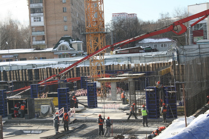 В квартале «Тетрис» стартовала заливка бетона в фундамент первой башни